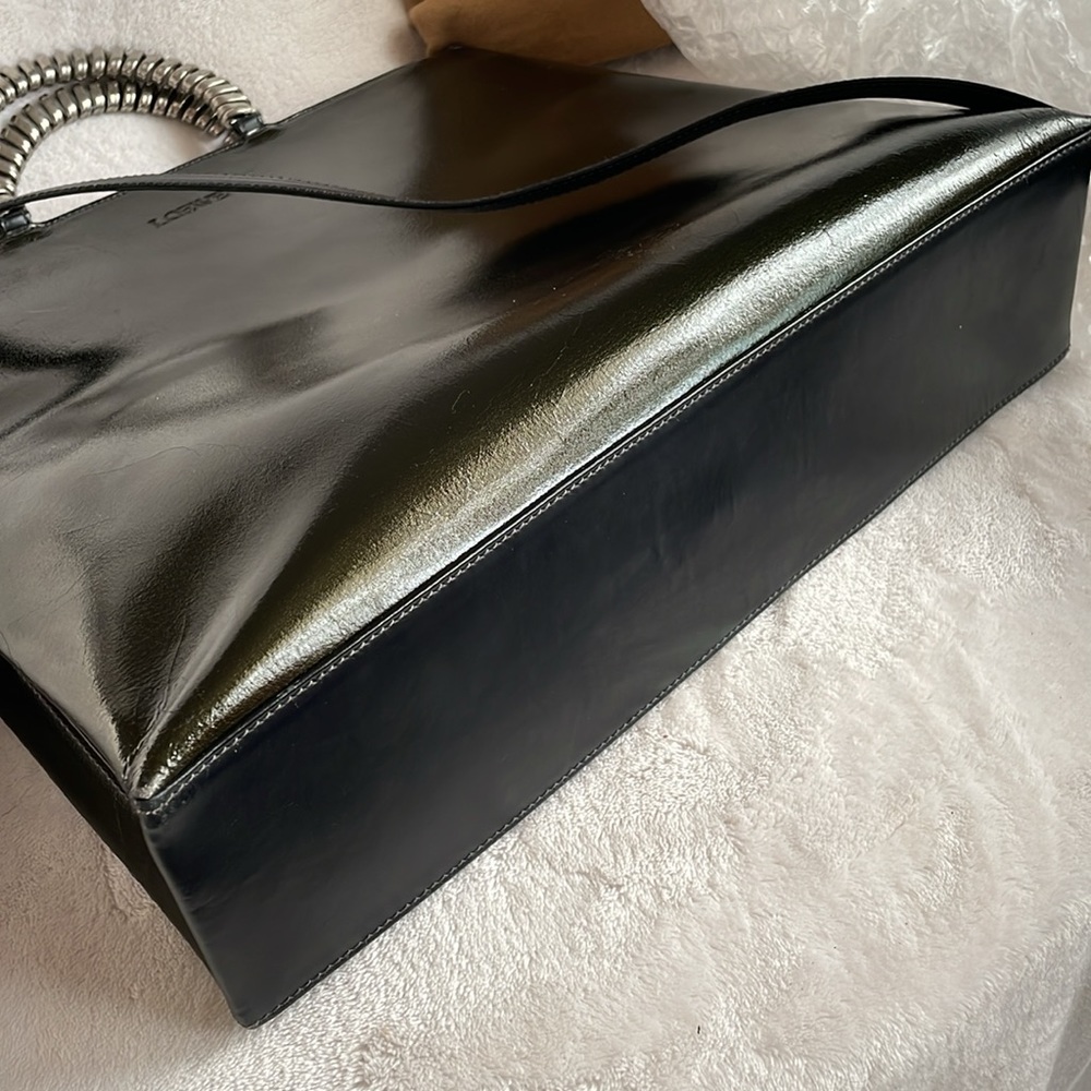 LOEWE 2way authentic with silver snake bone handle. Beautiful color. - Picture 10 of 16